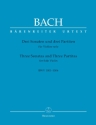 3 Sonaten und 3 Partiten BWV1001-1006 f�r Violine broschiert