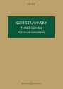 3 Songs from William Shakespeare for mezzo-soprano, flute, clarinet and viola study score