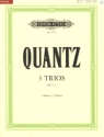 3 Trios QV3,3 f�r 3 Fl�ten Partitur und Stimmen