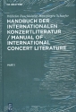 Handbuch der internationalen Konzertliteratur Instrumental- und Vokalmusik gebunden