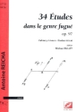 34 �tudes dans le genre fugu� op.97 vol.3 - livre 2 (nos.18-26) pour piano