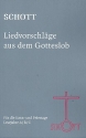 Schott - Liedvorschlge aus dem neuen Gotteslob 2. berarbeitete und erweiterte Auflage