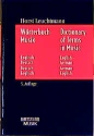 Wrterbuch Musik englisch-deutsch deutsch-englisch