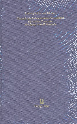 Chronologisch-thematisches Verzeichnis smtlicher Tonwerke Wolfgang Amad Mozarts