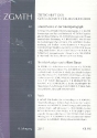 ZGMTH -Zeitschrift der Gesellschaft  fr Musiktheorie 8. Jahrgang 2011
