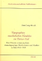 Topographien musikalischen Handelns im Exil eine histoire croise des Exils deutschsprachiger Musikerinnen und Musiker in Paris 1933-1939