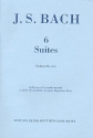 6 Suiten fr Violoncello solo Faksimile Ausgabe verkleinert