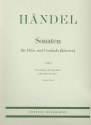 Sonaten aus op.1 Band 1 (1a, 1b, 5, 9) fr Flte und Bc