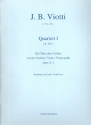 Quartett B-Dur op.22,1 fr Flte (Violine) und Streichtrio Partitur und Stimmen