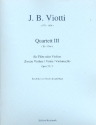 Quartett Es-Dur op.22,3 für Flöte (Vl) und Streichtrio Partitur+Stimmen