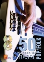 50 lignes de basse pop/folk Bass Guitar Buch + CD + CD-ROM