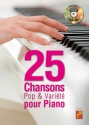 25 Chansons Pop & Varit Pour Piano Klavier Buch + DVD