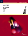 36 Et�den op.20 f�r Violine