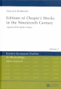 Editions of Chopin's Works in the Nineteenth Century Aspects of Reception History Praxis