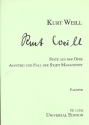 Suite aus der Oper Aufstieg und Fall der Stadt Mahagoni fr Orchester Partitur