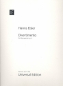 Divertimento op.4 fr Flte, Oboe, Klarinette in A, Fagott, Horn in F,   Stimmenset