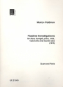 Routine investigations for oboe, trumpet, piano, viola, cello and double bass,    Partitur und Stimmen