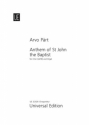 Anthem of St John the Baptist fr Chor SATB und Orgel