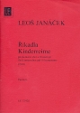 Kinderreime fr Kammerchor und 10 Instrumente,  Studienpartitur