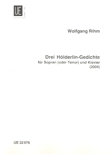 3 Hlderlin-Gedichte fr Gesang (Sopran oder Tenor) und Klavier