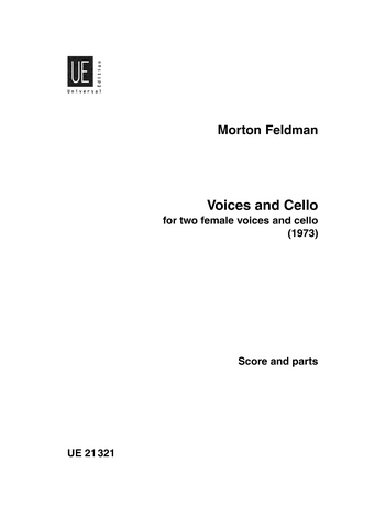 Voices and cello für 2 Frauenstimmen und Violoncello,  2 Partituren und Cellostimme