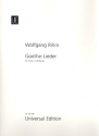 Goethe-Lieder fr Tenor und Klavier