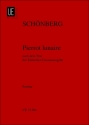 Pierrot Lunaire op.21 fr Sprecher und 5 Instrumente Studien-Partitur (Neuausgabe 2008)