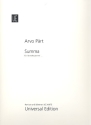 Summa fr Streichquartett Partitur und Stimmen - Neuausgabe 2011