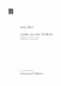 Lieder aus der Kindheit fr Kinderchor und Klavier (Ensemble) Chorpartitur (dt/en/est)