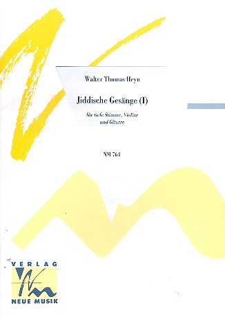 Jiddische Gesnge Band 1 fr tiefe Stimme, Violine und Gitarre
