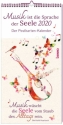Kalender Musik ist die Sprache der Seele 2020 Postkartenkalender (Monatskalender) 10,5 x 20,5 cm