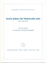 6 Suiten fr Violoncello solo BWV1007-1012 Die 4 Quellen in verkleinerter Faksimile-Wiedergabe