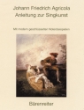 Anleitung zur Singkunst Reprint 1757 mit modern geschlüsselten Notenbeispielen