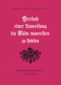 Versuch einer Anweisung die Flte traversiere zu spielen Faksimile der Ausgabe Berlin 1752