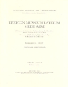 Lexicon musicum latinum medii aevi Faszikel 11 lichanos - minuo