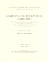 Lexicon musicum latinum medii aevi Faszikel 11 lichanos - minuo