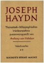 Joseph Haydn Band 2 Thematisch-bibliographisches Werkverzeichnis
