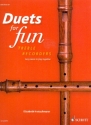 Duets for Fun fr 2 Altblockflten Spielpartitur