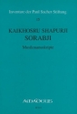 Kaikhosru shapurji sorabji Musikmanuskripte