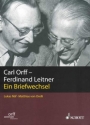 Carl Orff - Ferdinand Leitner Band I/1 Ein Briefwechsel