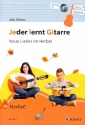 Jeder lernt Gitarre - Neue Lieder im Herbst (+CD) fr Gitarre Lehrbuch