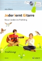 Jeder lernt Gitarre - Neue Lieder im Frhling (+CD) fr Gitarre Lehrbuch