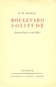 Boulevard Solitude Lyrisches Drama in sieben Bildern Textbuch/Libretto