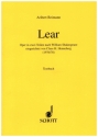 Lear fr Solostimmen, Sprecher, Chor und Orchester Textbuch/Libretto