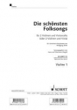 Die schnsten Folksongs fr 2 Violinen und Violoncello (Viola) Einzelstimme - Violine 1