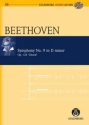 Sinfonie d-Moll Nr.9 op.125 (+CD) für Soli, gem Chor und Orchester Studienpartitur