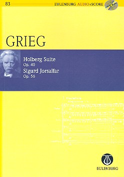 Aus Holbergs Zeit op.40  und  Sigurd Jorsalfar op.56 (+CD) fr Orchester Studienpartitur