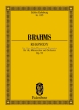 Rhapsody for contralto, male chorus and orchestra, op. 53 miniature score (dt)