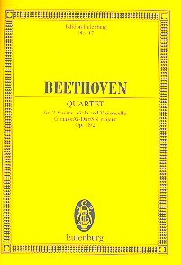 Streichquartett G-Dur op.18,2 fr Streichquartett Studienpartitur