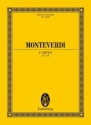 L'Orfeo SV318 fr Solostimmen, Chor und Orchester Studienpartitur
